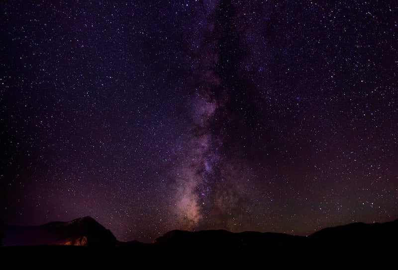 Starry night sky