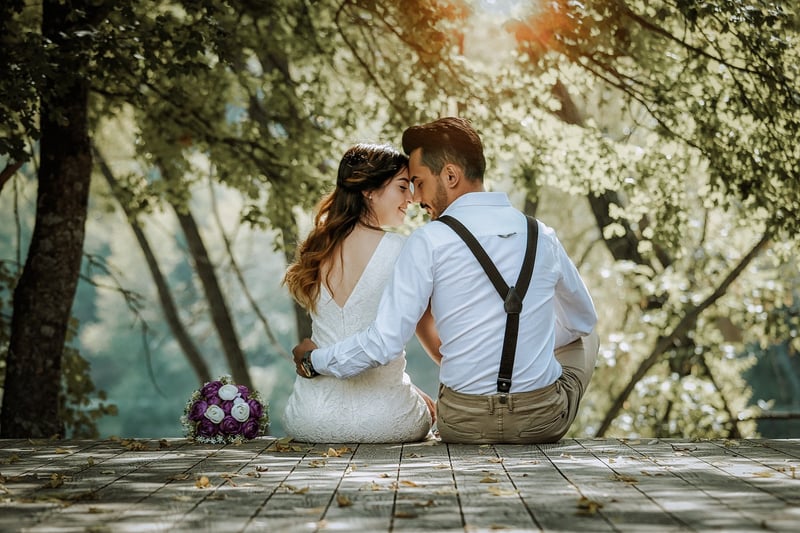 Outdoor wedding under the stars